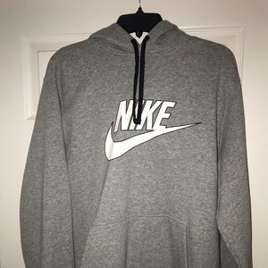 Gray Nike hoodie